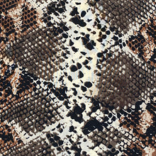 Load image into Gallery viewer, Reptile Print Polyester- Brown and Beige