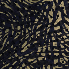 Load image into Gallery viewer, Blue Zebra Print Chiffon with Flocked Velvet Dots Woven Fabric