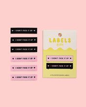 Load image into Gallery viewer, I Didn't Fuck It Up Woven Labels by KATM | Pack of 6 Labels