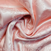 Load image into Gallery viewer, Damask Polyester Satin Woven Fabric-Duchess Pink Floral