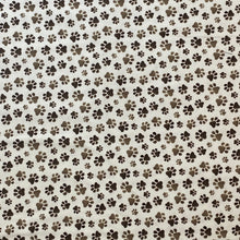 Load image into Gallery viewer, Paw Print Cotton Sateen Woven Fabric