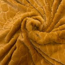Load image into Gallery viewer, Printed Burnout Chenille Woven Fabric - Mustard