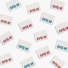 Load image into Gallery viewer, Cute AF! Woven Labels | Pack of 6 Labels