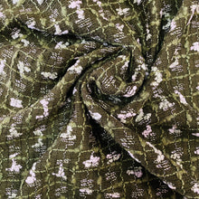 Load image into Gallery viewer, Verdant Bouclé Grid Woven Fabric