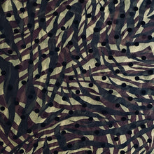 Load image into Gallery viewer, Red Zebra Print Chiffon with Flocked Velvet Dots Woven Fabric