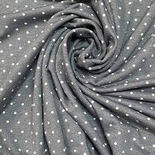 Load image into Gallery viewer, Rayon Knits - Swiss Dots- Light Grey