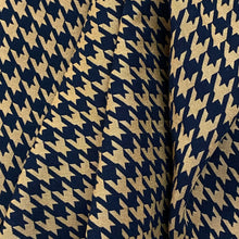 Load image into Gallery viewer, Jacquard Houndstooth Woven Fabric- Mustard and Black