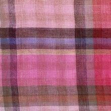 Load image into Gallery viewer, Double Cotton Gauze- Double Sided Plaid - Red & Pink