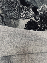 Load image into Gallery viewer, Polyester Knit - Charcoal Paisley