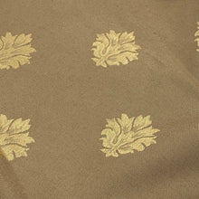Load image into Gallery viewer, 044 Old Gold Satin Leaf Upholstery Deadstock Remnant 1m Bundle