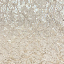 Load image into Gallery viewer, Satin Bonded Lace Woven Fabric- Champagne