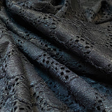 Load image into Gallery viewer, Eyelet Stretch Lace- Black