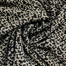 Load image into Gallery viewer, Double Knit- Chevrons- Light Grey and Black