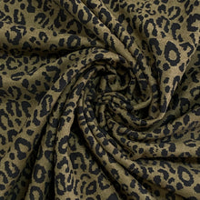 Load image into Gallery viewer, Double Knit - Olive Animal Print
