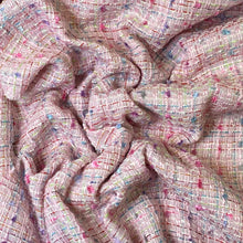 Load image into Gallery viewer, Woven Fabric - Boucle Tweed- Pink