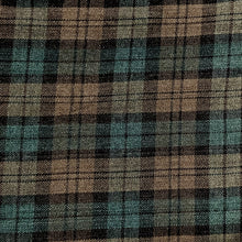 Load image into Gallery viewer, Wool Blend Flannel Plaid - Green/Brown Tartan
