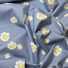 Load image into Gallery viewer, Cotton Broadcloth Woven Fabric - Painted Pastel Daisies