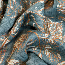 Load image into Gallery viewer, Viscose Poly Woven Fabric - Foliage Print - Green