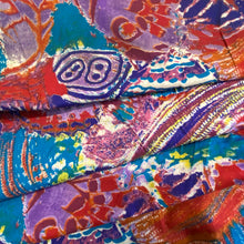 Load image into Gallery viewer, Lightweight Cotton Voile- Electric Reef Tropical Print