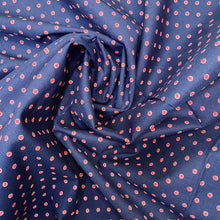 Load image into Gallery viewer, 100% Cotton Voile - Midnight Berry Polkadot