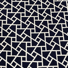 Load image into Gallery viewer, Rayon Knits - Geometric Triangles - Dark Navy