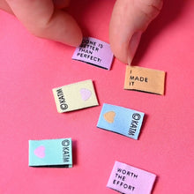 Load image into Gallery viewer, Mighty Minis Woven Labels by KATM | Pack of 6 Labels