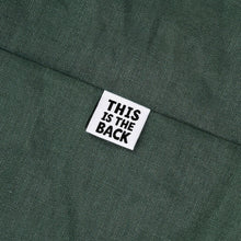 Load image into Gallery viewer, This is the Back Woven Labels by KATM (Black & White) | Pack of 6 Labels