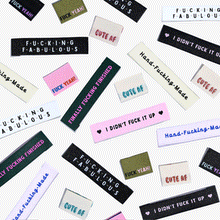Load image into Gallery viewer, Hand-Fucking-Made Woven Labels | Pack of 6 Labels
