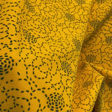 Load and play video in Gallery viewer, Crêpe Georgette Woven Fabric- Stitched Flower Buds