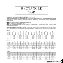 Load image into Gallery viewer, Rectangle top by Sewing Therapy, with Liz Simpson (Mondays January 12th & 19th 6-8:30pm)