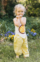 Load image into Gallery viewer, Front view of toddler wearing Turkish Bloomers and Japanese Kintaro