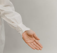 Load image into Gallery viewer, Close up of cuff of Croatian Shirt, showing the buttoned placket,