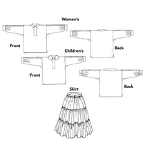 Load image into Gallery viewer, 120 Navajo Blouse and Skirt