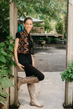 Load image into Gallery viewer, Photo of woman standing outdoors wearing Short Greek Vest.