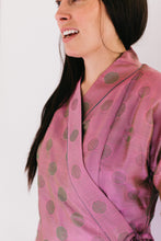 Load image into Gallery viewer, Photo of Thai Blouse neckline on model in front of white backdrop