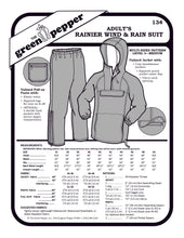 Load image into Gallery viewer, image of cover of adult rainier wind and rain suit