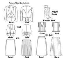 Load image into Gallery viewer, 152 Scottish Kilts