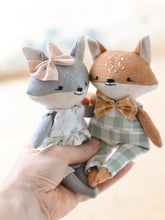 Load image into Gallery viewer, Sewing Pattern - Mini fox and wolf doll