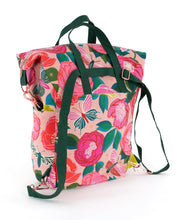 Load image into Gallery viewer, Convertible backpack made with Ruby Star Melody Miller canvas