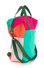Load image into Gallery viewer, Funky convertible vega bag in a mix of colorful twill