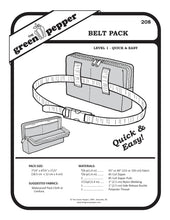 Load image into Gallery viewer, image of cover of 208 Belt Pack sewing pattern