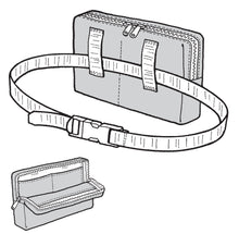 Load image into Gallery viewer, Gray bag with a strap on a white background