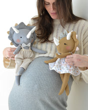 Load image into Gallery viewer, Triceratops Dinosaur Doll Sewing Pattern