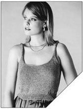 Load image into Gallery viewer, Black and white photo of a women wearing the 238 Knitted tank top.
