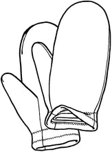 Load image into Gallery viewer, drawing of a pair of gloves