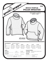 Load image into Gallery viewer, image of the cover of the 520 Mock turtle polar sweater sewing pattern