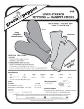 Load image into Gallery viewer, image of cover of 548 Lined Stretch Mittens or Handwarmers sewing pattern