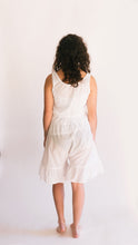 Load image into Gallery viewer, Photo of back view of young woman wearing camisole and drawers.