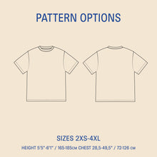 Load image into Gallery viewer, Big T-shirt sewing pattern