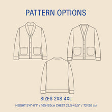 Load image into Gallery viewer, Cardigan Sewing Pattern